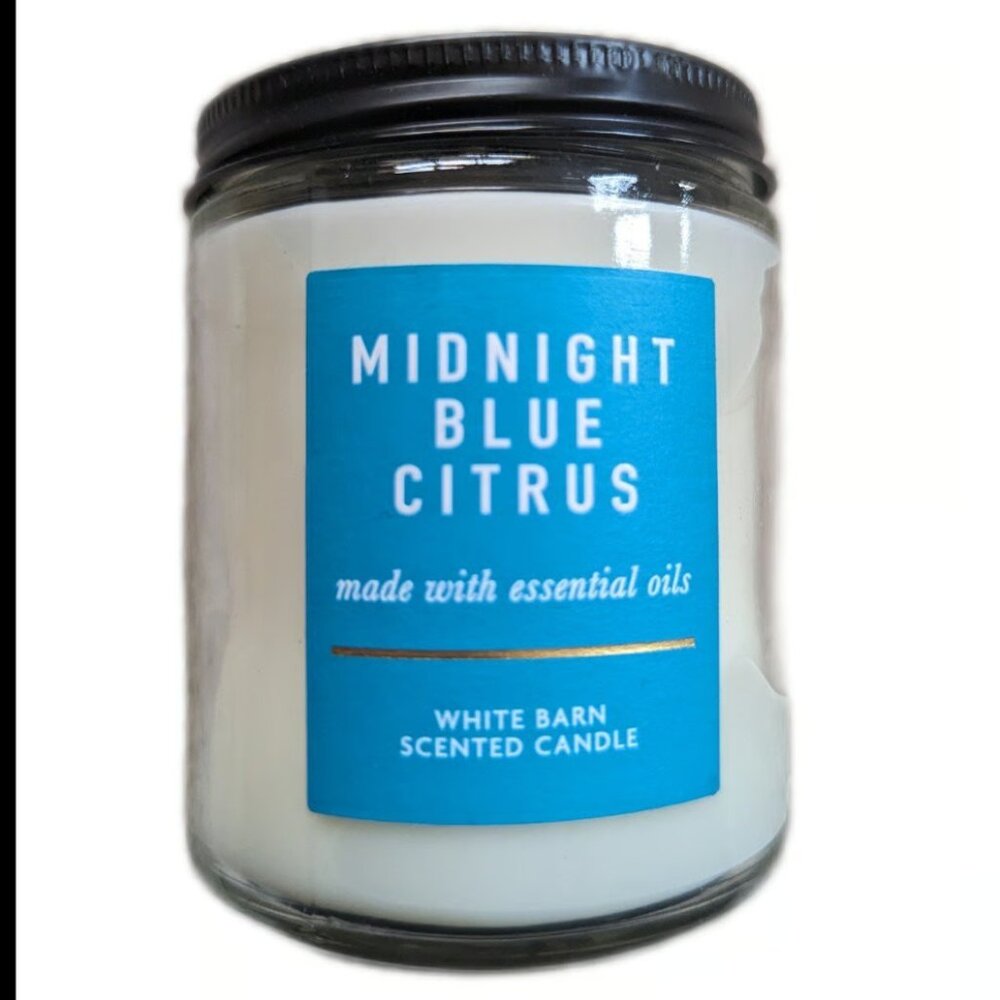 White Barn Scented Candle MIDNIGHT BLUE CITRUS Single Wick Candle